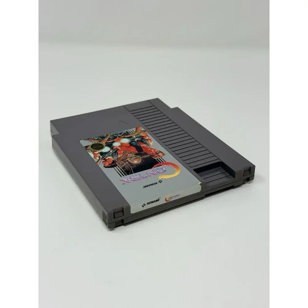 Contra Nintendo NES Cartridge With Manual Tested Authentic